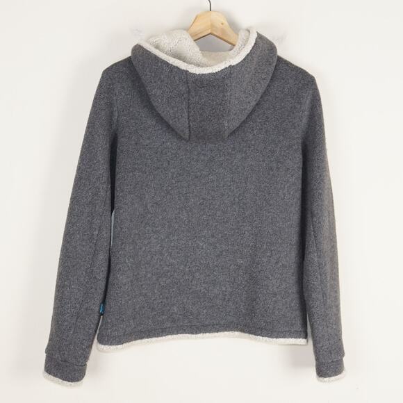 Kuhl Gray Full Zip Alfpaca Fleece Hoodie Womens Sz S - Picture 2 of 8